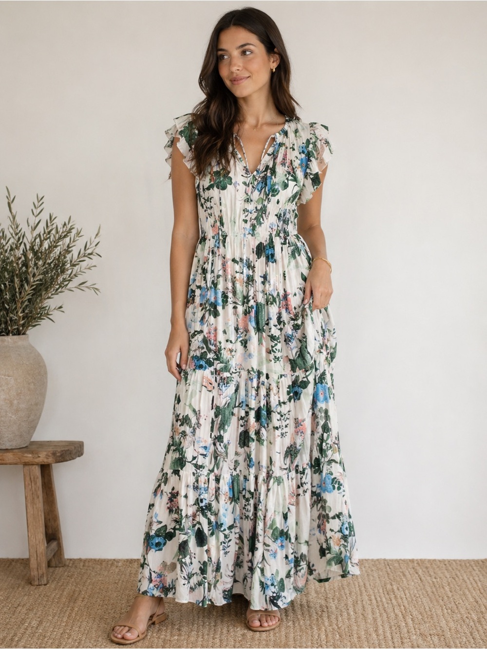 Banana Republic Floral Maxi Dress - Multicolor